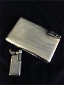 A Vintage Leigneur lighter and combined cigarette case and a Maruman lighter manufactured in Japan.