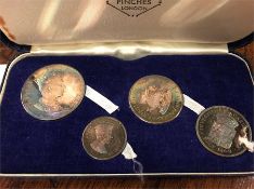 Set of Britannia Silver coin collection for Prince Charles Investiture