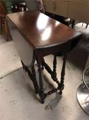 A small gate leg table