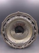 An ornate silver bowl by Paul Storr, hallmarked 1811-12 (660g)