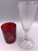 Two Collectable glasses Victorian and Georgian