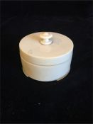 A worked ivory lidded pot