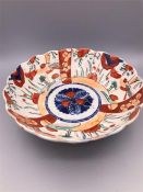 An Imari scalloped edged bowl