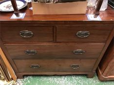 Regency Mahogany two over two chest of drawers circa 1820.