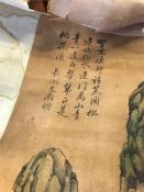 Selection of early 20th Century Chinese images on scrolls