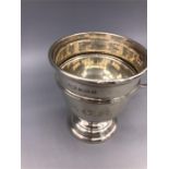 A Christening cup, engraved, hallmarked Birmingham..