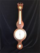 A Mahogany Barometer with string inlay (Steeve Guildford)