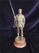A Royal Green Jackets figure by Peter Hicks