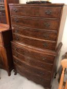 A Chest on chest, eight drawers