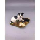 A Border Fine Arts hand painted Jack Russell figure