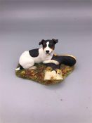 A Border Fine Arts hand painted Jack Russell figure