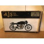 1/8 CAFE RACER AJS 7R 350CC 1961 ALL METAL MODEL FROM BIG 6 CLASSIC REPLICAS