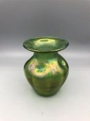 Loetz Crete Glatt iridescent glass vase c1900 11.5cm