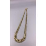 A Gold necklace 14ct (26.2g)