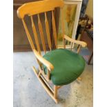 A John Lewis beech rocking chair.