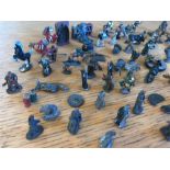 A selection of lead Dungeons and Dragons style figures