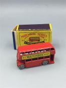 Moko Lesney Matchbox No 5 London Bus in original but damaged box