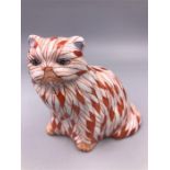 An Oriental Cat, in the style of Crown Derby