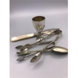 A small selection of hallmarked silver items