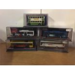 Five Corgi Original Omnibus die cast buses