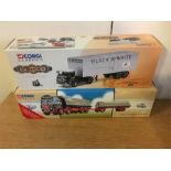 Corgi Classics 11401 Black & White ERF KY Arctic Box Trailer & 97366 Atkinson 8 wheel Rigid with