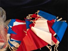 Some Vintage red white and blue 1950's Bunting