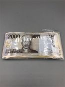 A Packet of one hundred mixed bank notes, all uncirculated 1948 - 2015