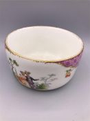 A Meissen hand painted bowl