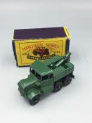 Moto Lesney Matchbox 64a Scammell Breakdown Truck in original but damaged box