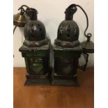 A Pair of Arabesque style lantern lights