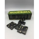 A set of Vintage Woodbines dominoes