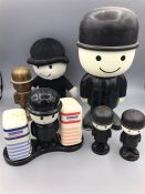 A selection and variety of Vintage Home Pride figures