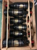 Nine bottles of Château Palmer Margaux 1975