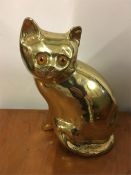 A Brass decorative cat