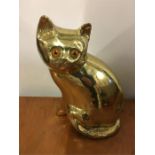 A Brass decorative cat