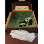 Silk Stamp Album of The Giant Panda