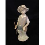 A Lladro figure of a fisherman in original box