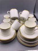 Royal Worcester 'Viceroy' pattern eleven coffee cans and saucers and plates