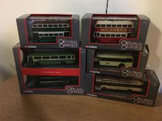 Six Original Omnibus Corgi die cast models