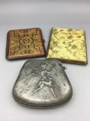 Two Vintage purses and card case