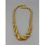 22ct gold necklace, (48.6g)