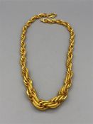 22ct gold necklace, (48.6g)