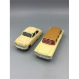 Corgi Toys Vauxhall Velox and a Plymouth Sports Suburban (219)