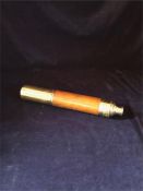 A Brass and Leather Pull Out Telescope