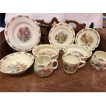 A selection of Bunnykins china with Bunnykins backstamp