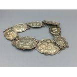 A 1906 silver hallmarked belt Birmingham (110g)