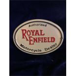 A Royal Enfield Sign