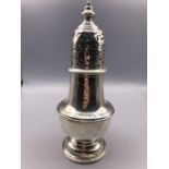 A silver sugar sifter , hallmarked London 1890 (298g) makers mark SWS