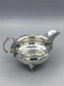 A Silver sauce boat (73g) Birmingham 1907