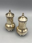 Pair of silver salts, Walker & Hall, hallmarked Sheffield 1922